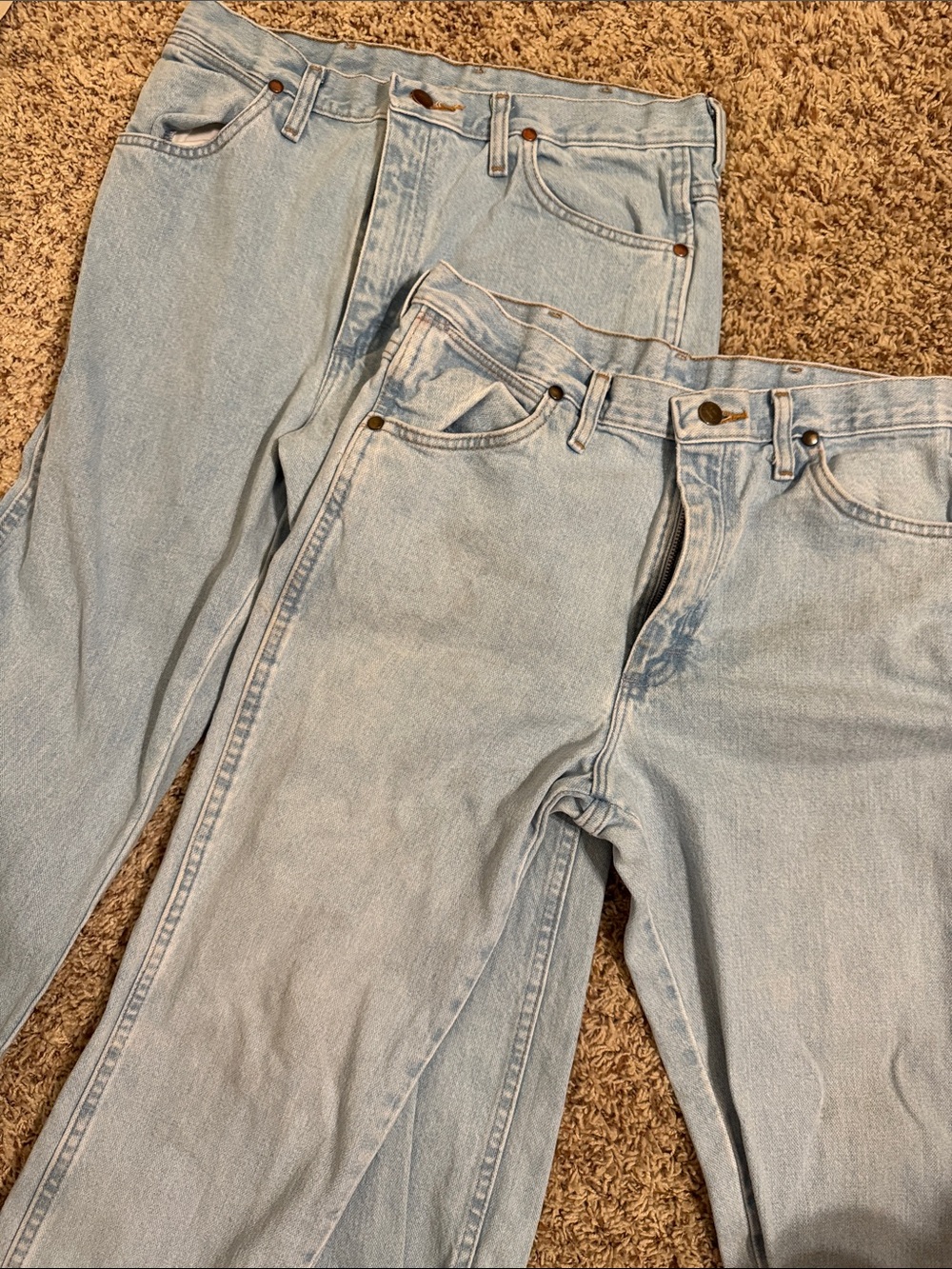 Wrangler Light Blue Classic Straight Jeans